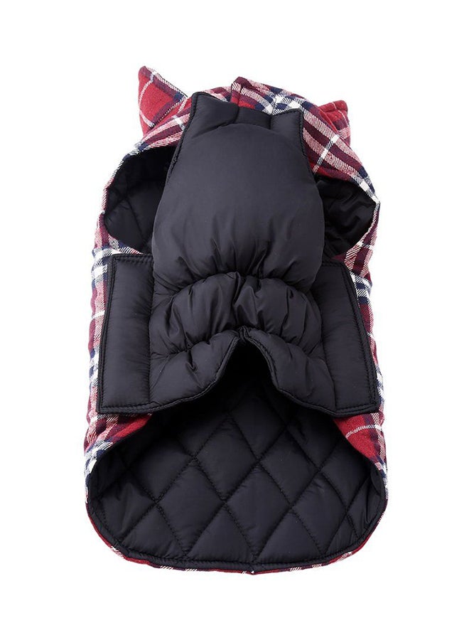 أوتاد جاكيت شتوي مضاد للماء يمكن ارتداؤه على الوجهين أحمر - Image 1