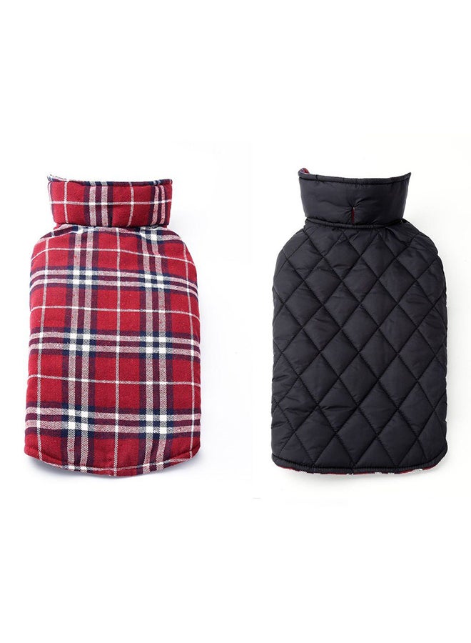 أوتاد جاكيت شتوي مضاد للماء يمكن ارتداؤه على الوجهين أحمر - Image 4