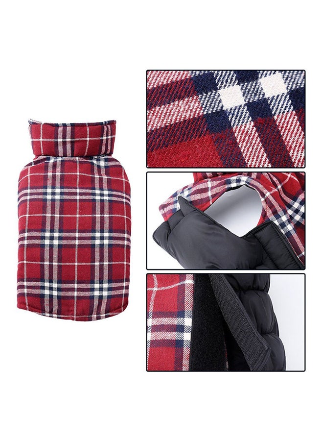 أوتاد جاكيت شتوي مضاد للماء يمكن ارتداؤه على الوجهين أحمر - Image 5