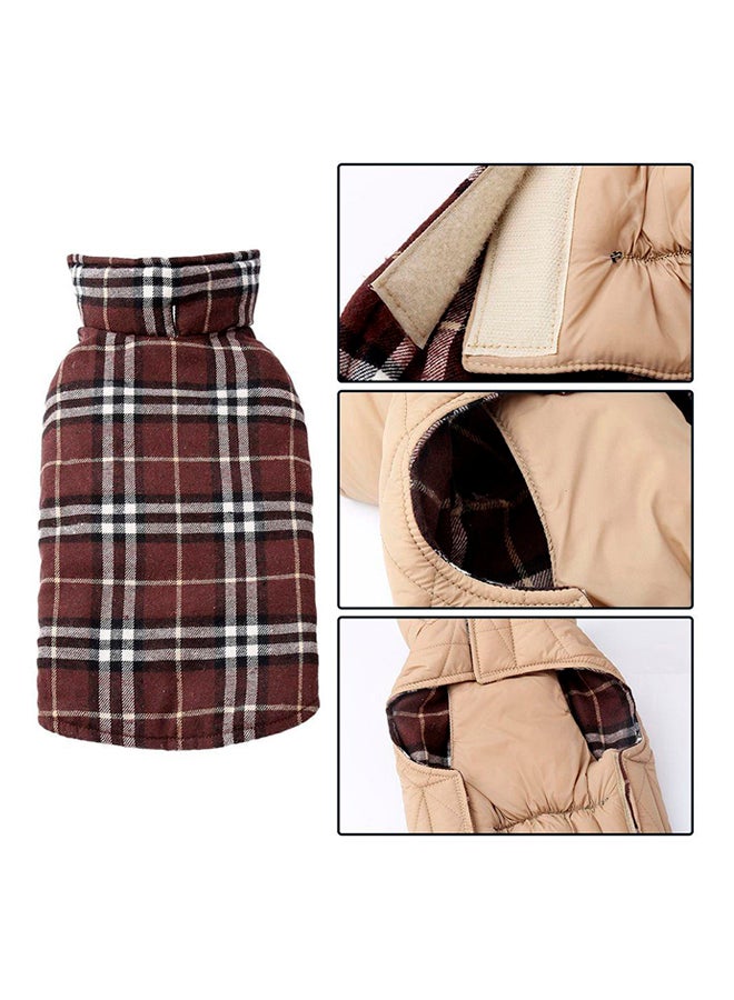 OUTAD Waterproof Reversible Winter Jacket Brown - Image 4