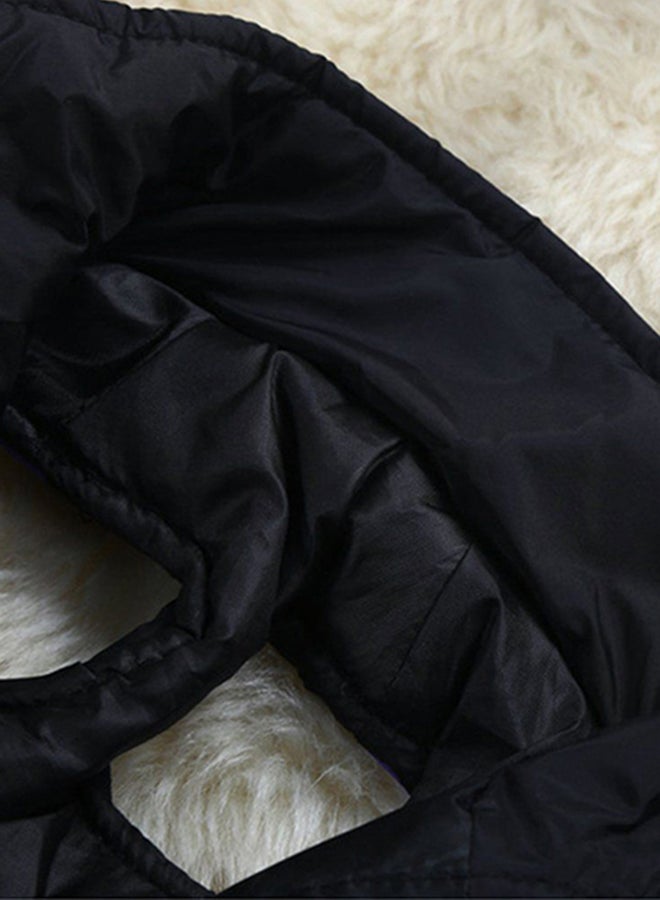 أوتاد جاكيت شتوي مبطن أحمر وردي/أسود - Image 2