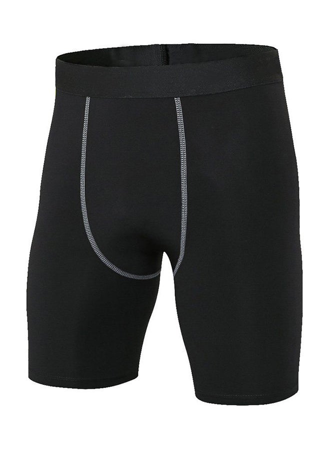 OUTAD Quick Drying Tight Compression Shorts Black - Image 1