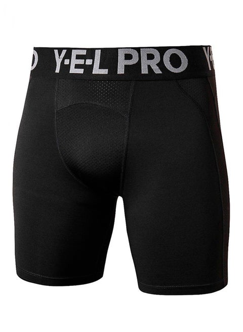 Quick Drying Tight Sports Shorts Black