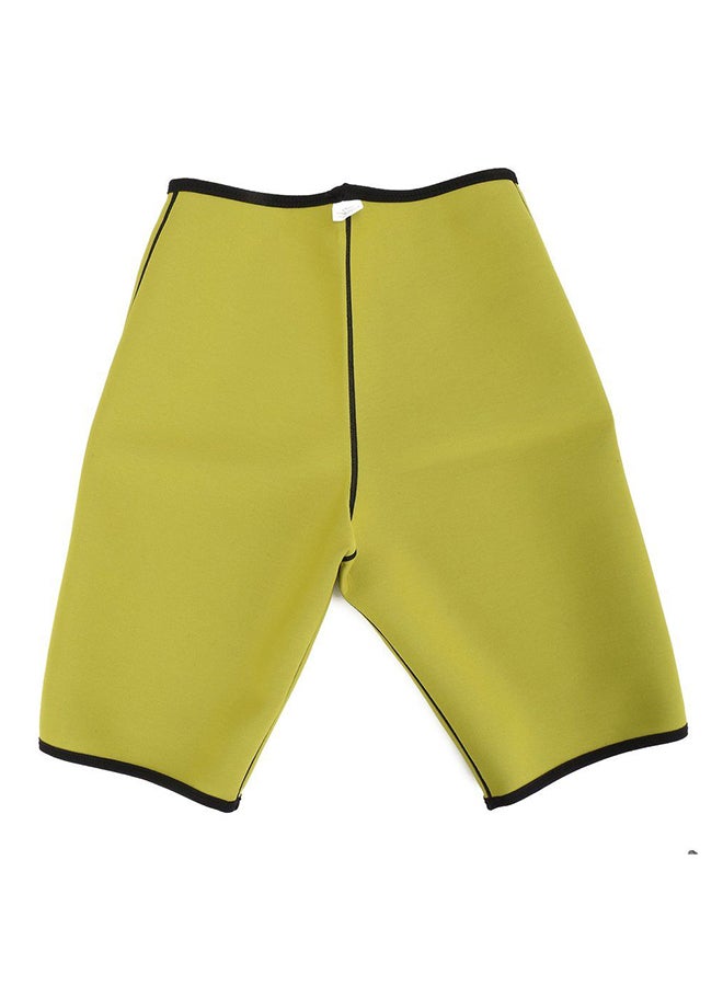 OUTAD - Slimming Body Shapers Sweat Shorts Black/Green - Image 1