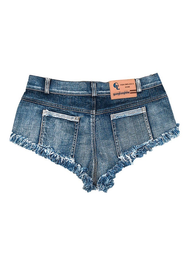 OUTAD - Meileiya Women Shorts Minipants Hot Pants Denim Shorts For Hot Summer Blue - Image 1