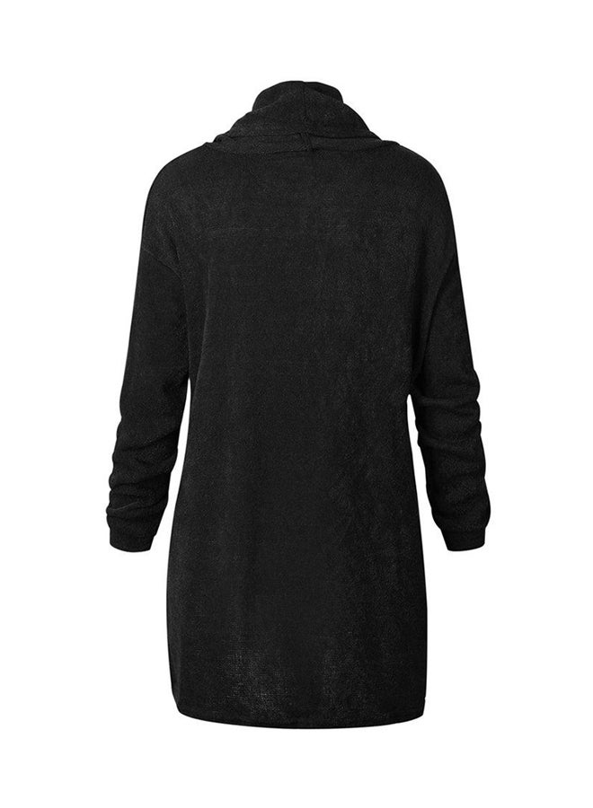 OUTAD Turtleneck Long Sleeve Pullover Black  - Image 2