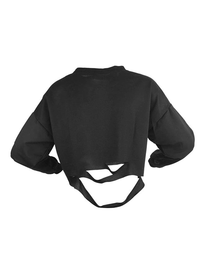 OUTAD O-Neck Long Sleeve Pullover Grey  - Image 1