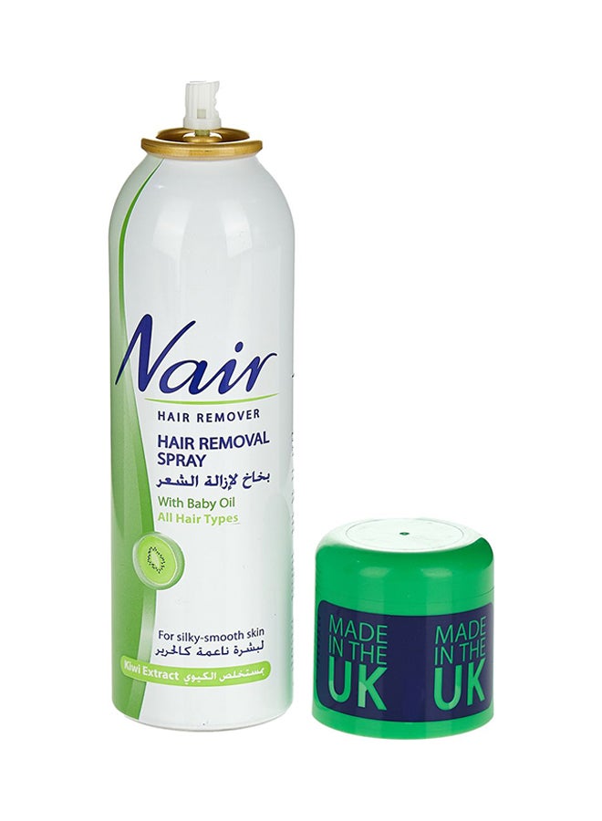 Nair Kiwi Extract Hair Removal Spray With Baby Oil  - Image 2