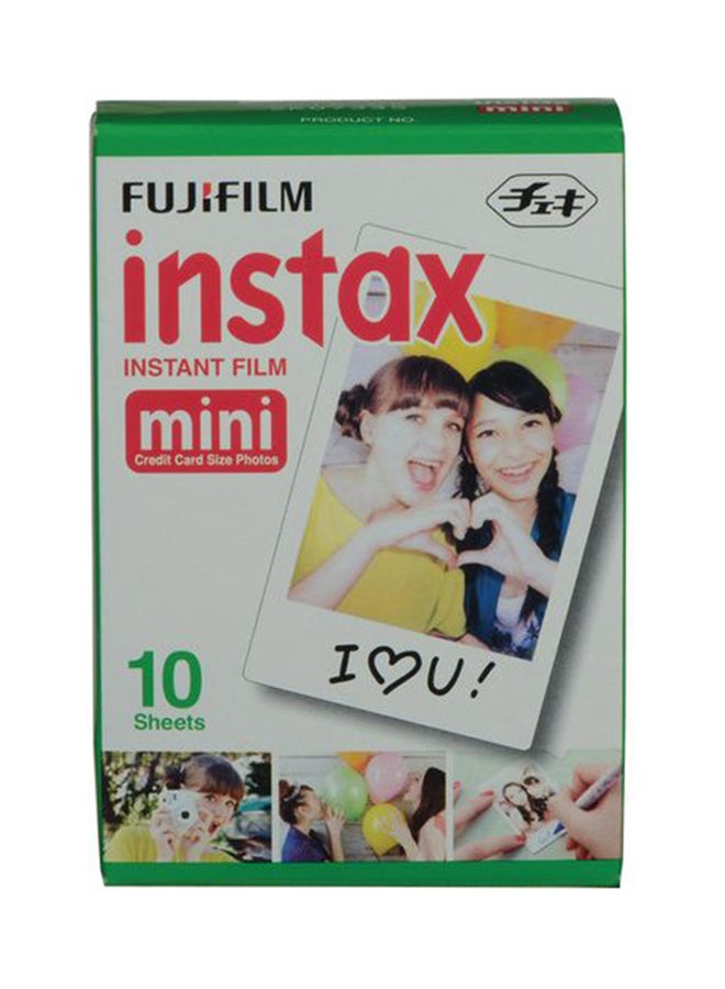 Instax Mini Instant Film Camera With 10 Sheets