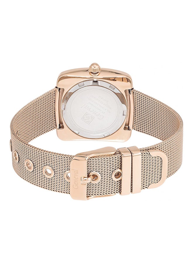 Geneval of Switzerland Women's Mesh Analog Watch GM1616RO - Image 2