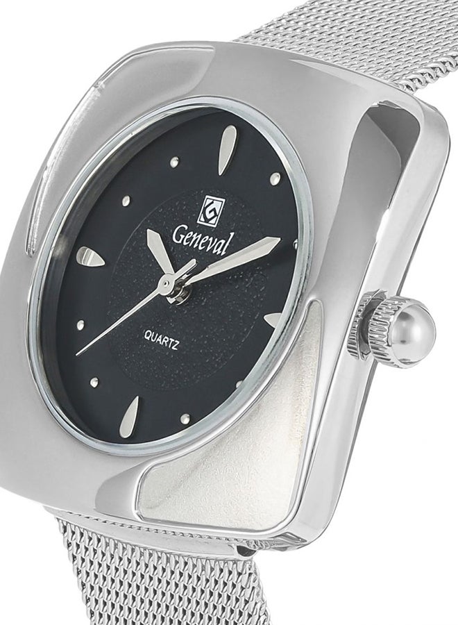 Geneval of Switzerland Women's Mesh Analog Watch GM1616WB - Image 3