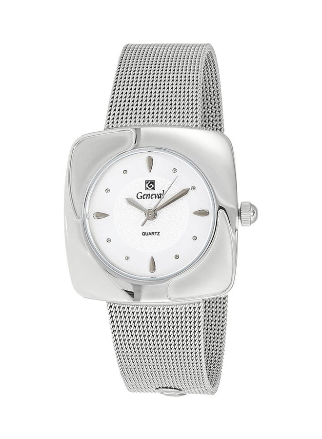 Geneval of Switzerland Women's Mesh Analog Watch GM1616WW - Image 1
