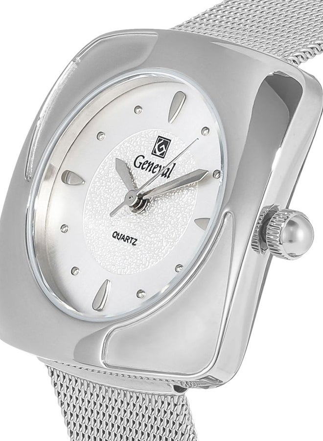 Geneval of Switzerland Women's Mesh Analog Watch GM1616WW - Image 3