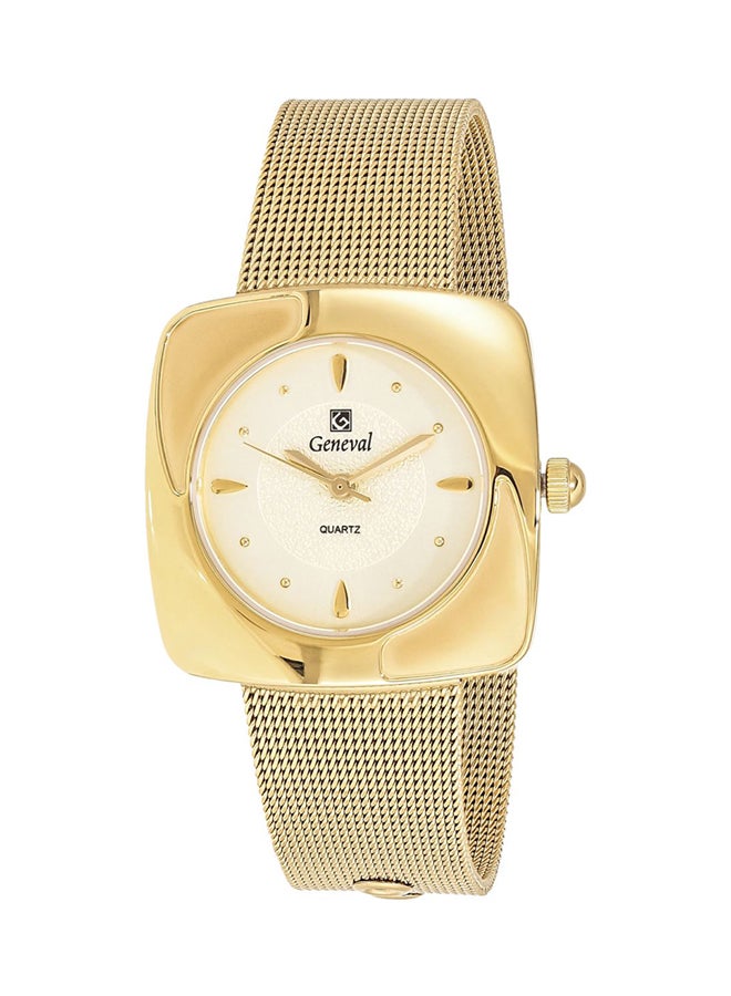 Geneval of Switzerland Women's Mesh Analog Watch GM1616GG  - Image 1