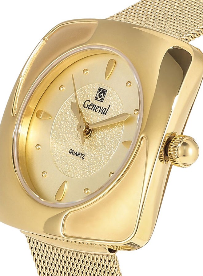 Geneval of Switzerland Women's Mesh Analog Watch GM1616GG  - Image 3