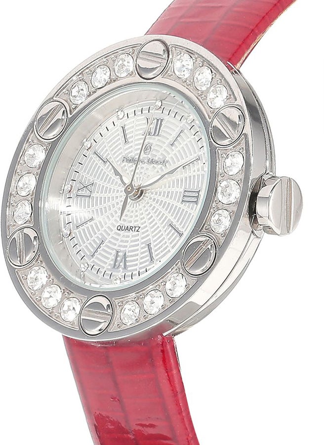 Philippe Moraly of Switzerland Women's Leather Analog Watch LS1156WWR - Image 3