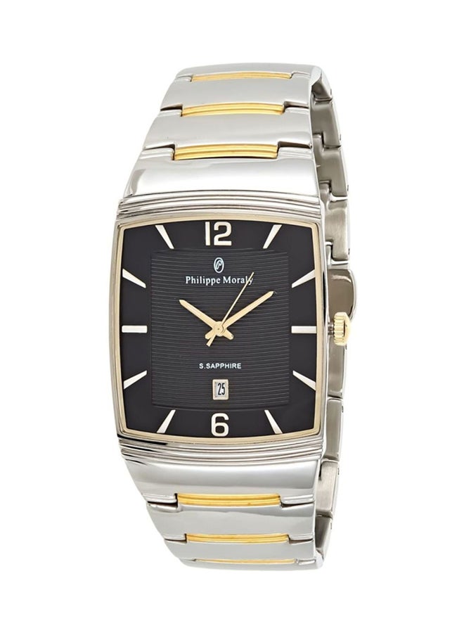 Philippe Moraly of Switzerland - men Stainless Steel Analog Watch M1323CB - Image 1