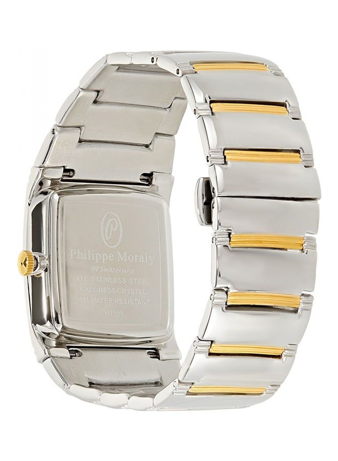 Philippe Moraly of Switzerland - men Stainless Steel Analog Watch M1323CB - Image 1