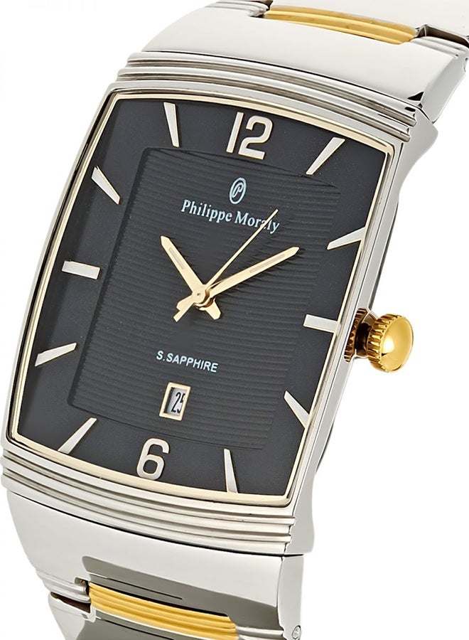Philippe Moraly of Switzerland - men Stainless Steel Analog Watch M1323CB - Image 1