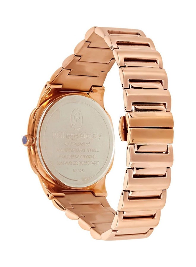 Philippe Moraly of Switzerland Men's Stainless Steel Analog Watch M1325RW - Image 2