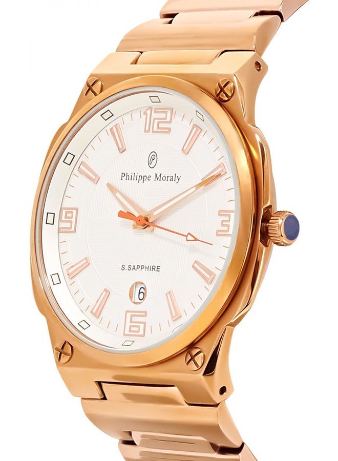 Philippe Moraly of Switzerland Men's Stainless Steel Analog Watch M1325RW - Image 3