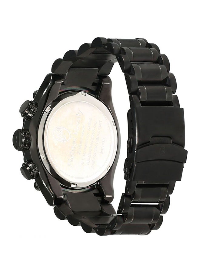 Philippe Moraly of Switzerland Men's Stainless Steel Chronograph Watch MC1333BBA - Image 2