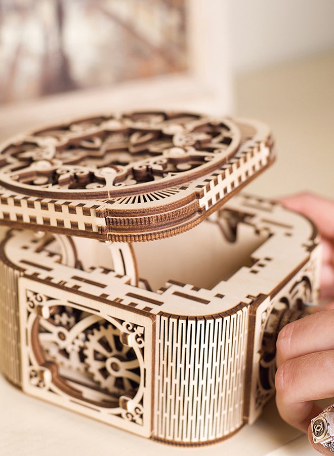 UGEARS - Wooden Treasure Box Puzzle Set - Image 1