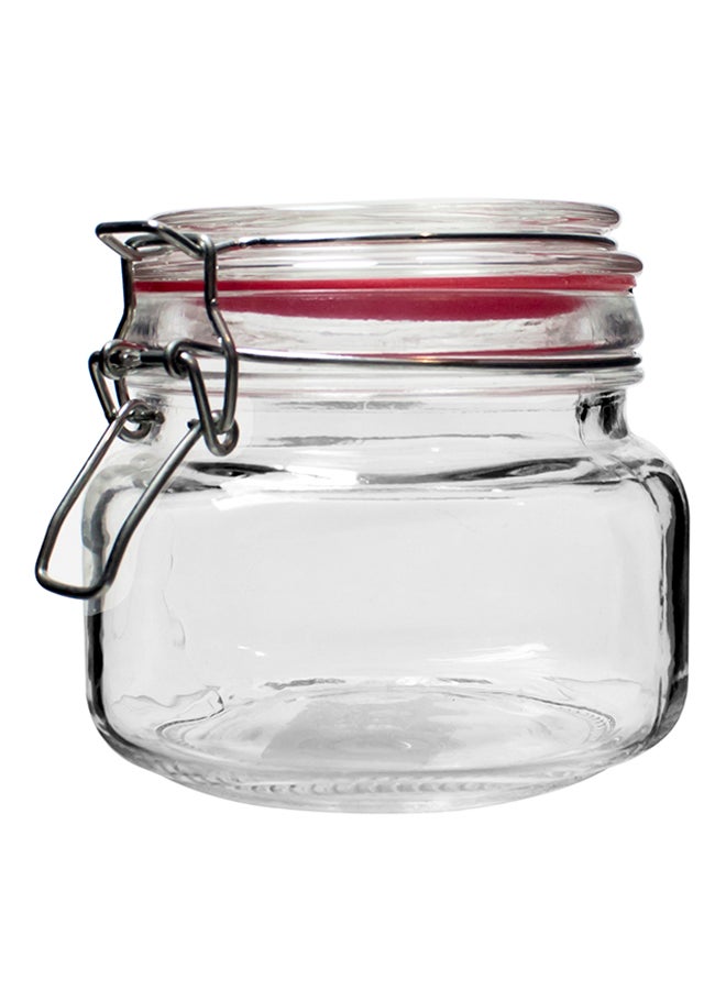 ألبرتو برطمان تخزين زجاجي مع غطاء مغلق بإحكام شفاف 1000ملليلتر - Image 1