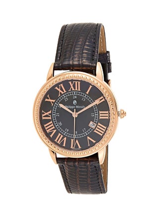 Men's Leather Analog Watch L1711RWO - v1519112352/N13277873A_1