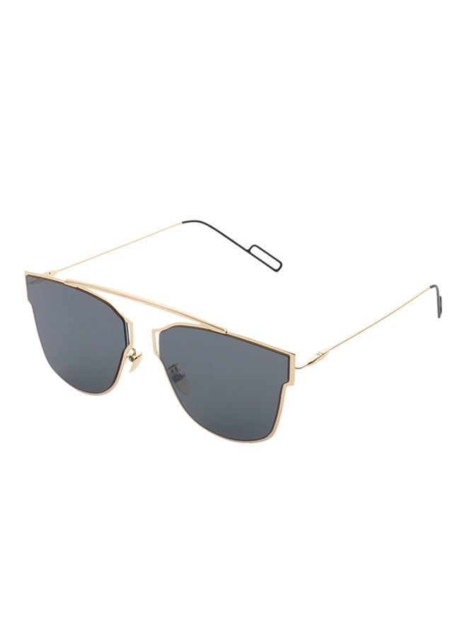 Metal Frame Reflective Coating Mirror Flat Panel Lens Sunglasses - Image 1
