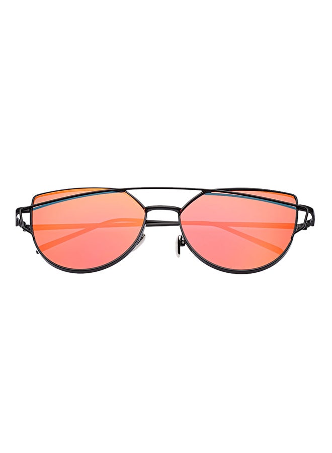 Women's Twin-Beams Coating Mirrored Cat Eye Sunglasses - Lens Size: 51 mm - Image 5