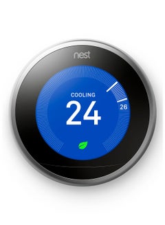 Nest Learning Thermostat Black/Silver  - Image 1