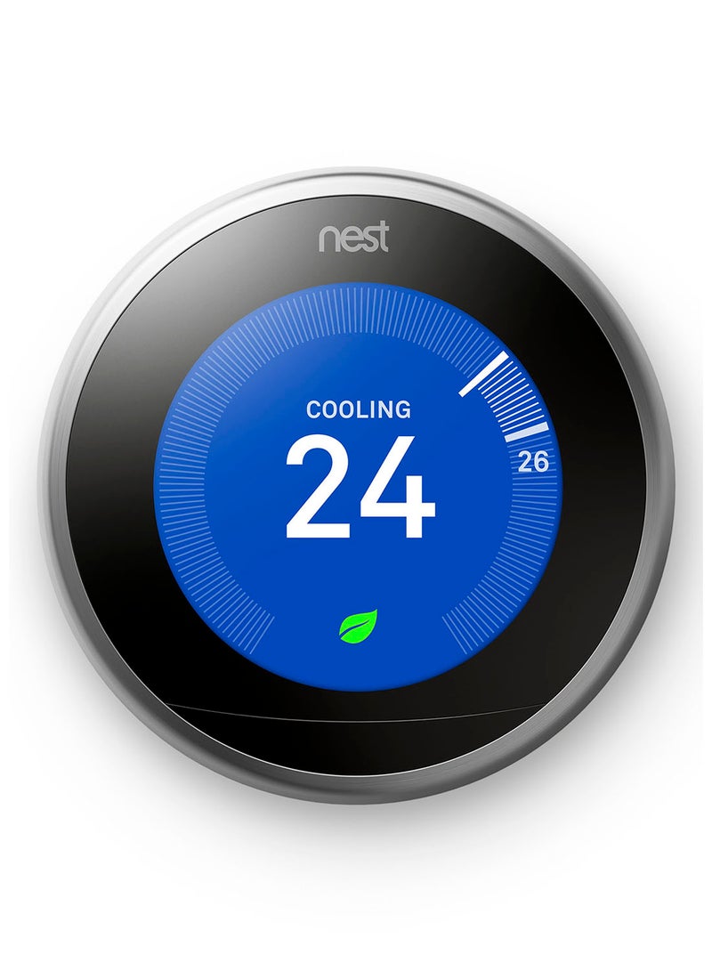 Nest Learning Thermostat Black/Silver  - Image 1
