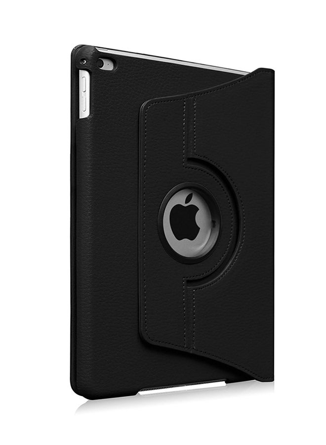 360 Degree Rotating Stand Flip Case Cover For Apple iPad Air 2 Black - Image 1