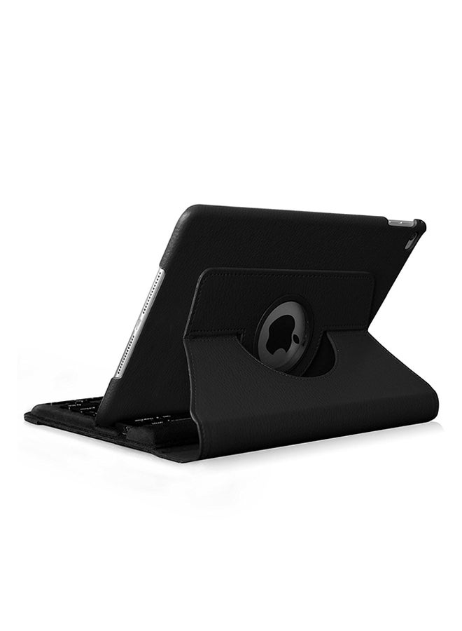 360 Degree Rotating Stand Flip Case Cover For Apple iPad Air 2 Black - Image 2