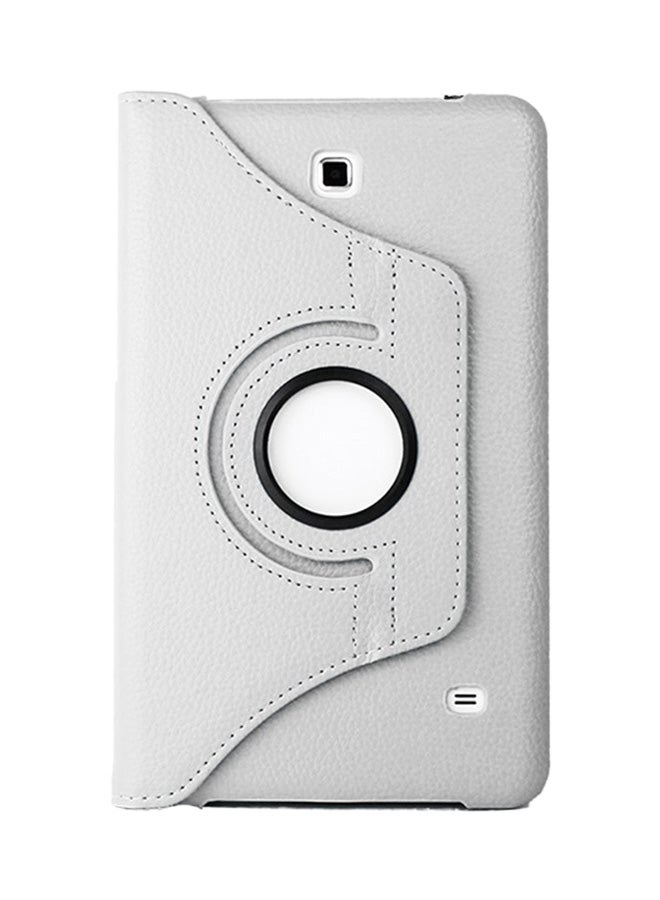 360 Degree Rotating Stand Flip Case Cover For Samsung Galaxy Tab 4 8.0 T330/T331/T335 White - Image 1