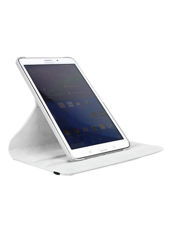 360 Degree Rotating Stand Flip Case Cover For Samsung Galaxy Tab 4 8.0 T330/T331/T335 White - Image 3