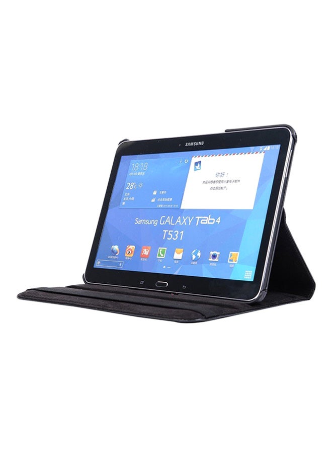 360 Degree Rotating Stand Flip Case Cover For Samsung Tab 4 10.1 T530/T531 Black - Image 3