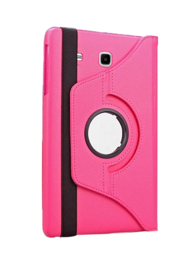 360 Degree Rotating Stand Flip Case Cover For Samsung Galaxy Tab E T560/T561 Pink