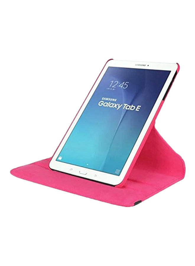 360 Degree Rotating Stand Flip Case Cover For Samsung Galaxy Tab E T560/T561 Pink