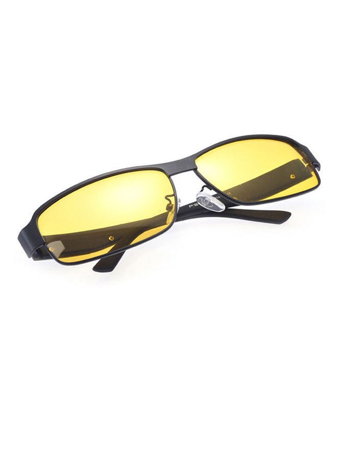 أورون نظارة شمسية بإطار كامل مستطيل وعدسات مستقطبة واقية من الأشعة فوق البنفسجية UV400 - مقاس العدسة: 65 مم للرجال - Image 1