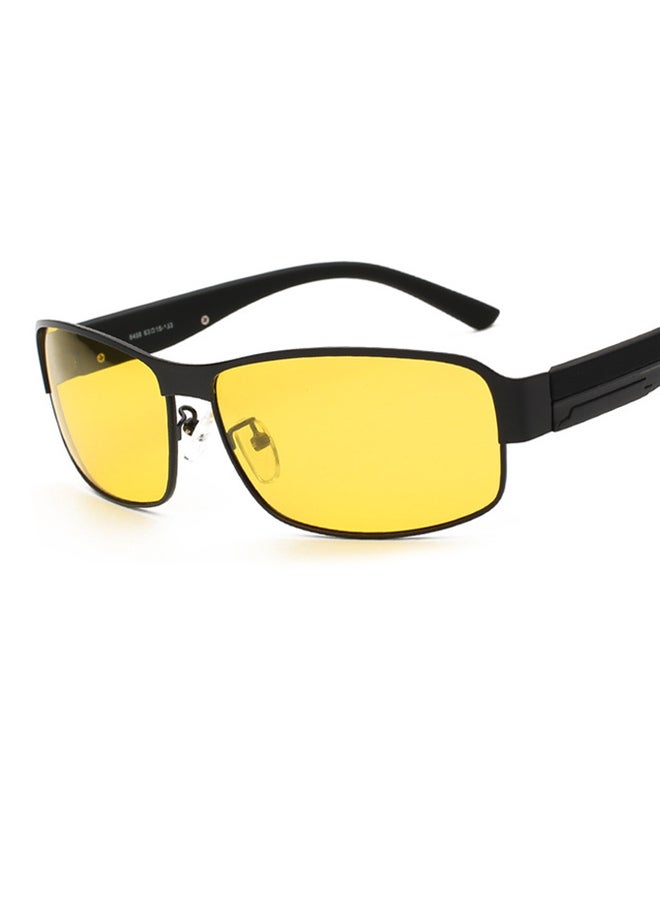 أورون نظارة شمسية بإطار كامل مستطيل وعدسات مستقطبة واقية من الأشعة فوق البنفسجية UV400 - مقاس العدسة: 65 مم للرجال - Image 2