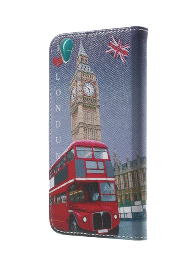 Generic - Artificial Leather Wallet Case Cover For OnePlus X London Elements Big Ben Flag Bus - Image 1