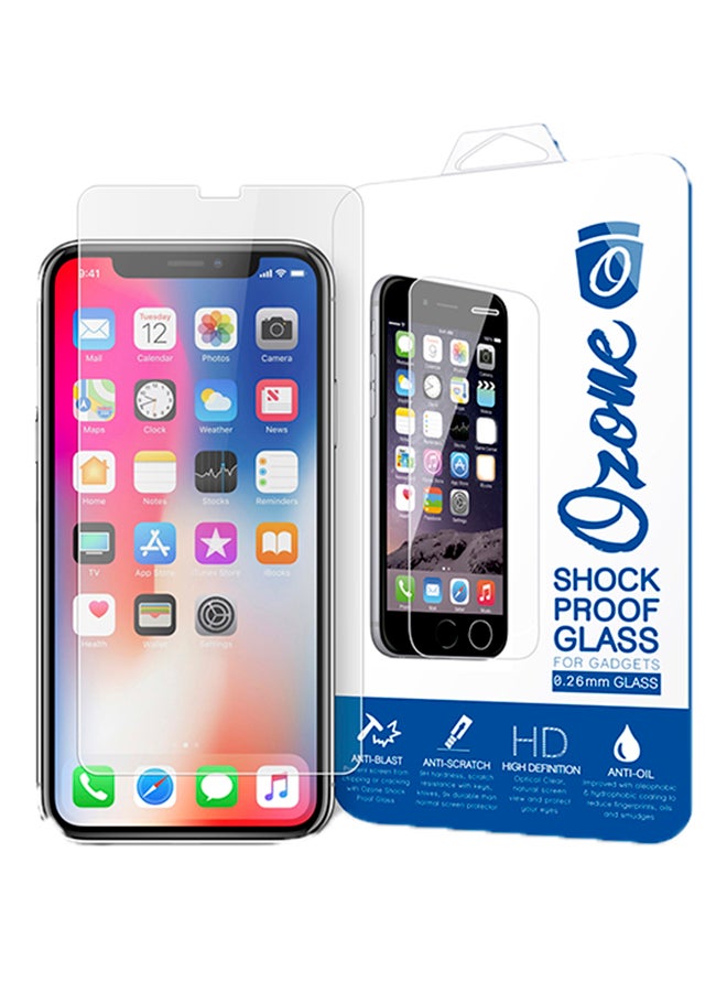 Ozone Tempered Glass Screen Protector For Apple iPhone X / Xs Clear
