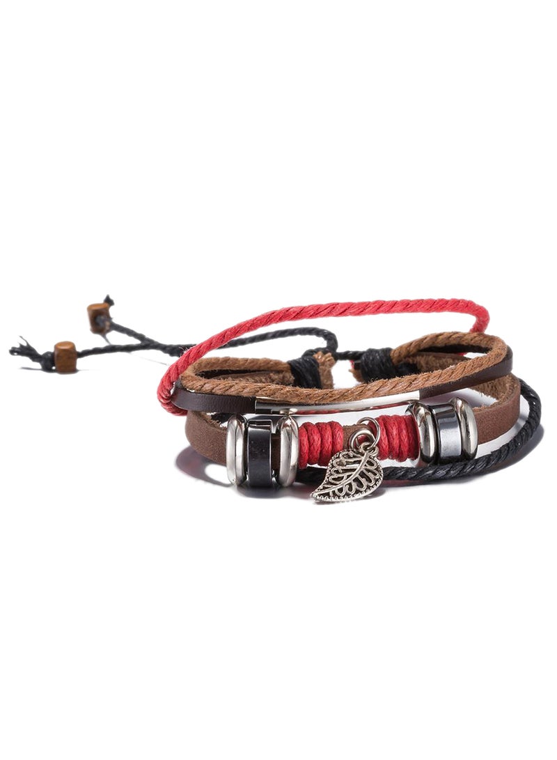 Sharpdo acc Retro Style Leather Bracelet