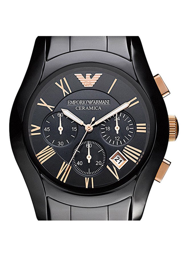 armani Men's Ceramica Water Resistant Chronograph Watch AR1410  - Image 3