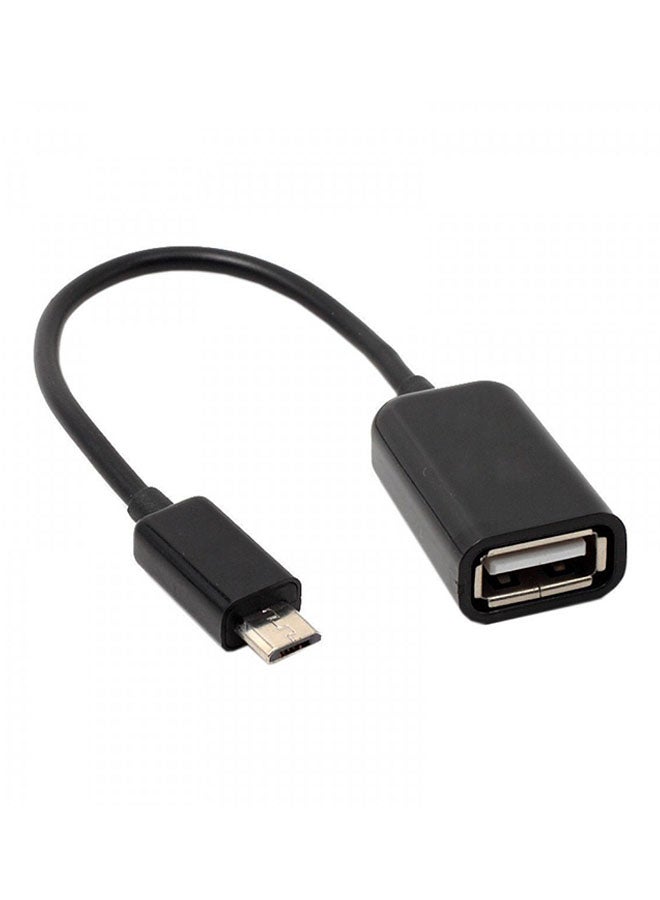 OTG - USB-A To Micro USB Adapter Black - Image 1