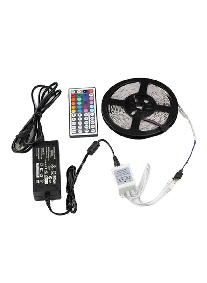 شريط LED بالنموذج اللوني أحمر أخضر أزرق مزوّد بجهاز تحكم عن بُعد متعدد الألوان 5متر