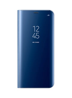 Clear View Flip Case Cover For Samsung Galaxy S8 Plus Blue