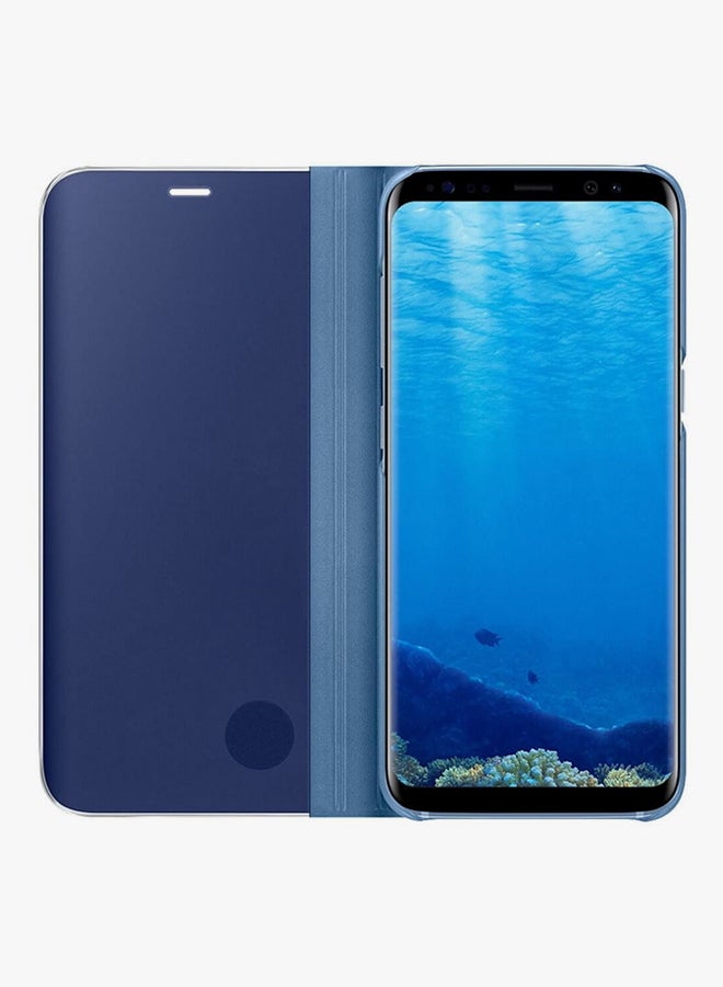 Generic - Clear View Flip Case Cover For Samsung Galaxy S8 Plus Blue - Image 1
